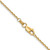 14K 26 inch 1.45mm Solid Diamond-cut Cable with Lobster Clasp Chain
