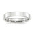 Platinum 4mm Polished Flat Wedding Band Size 8