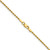 14K 26 inch 1.5mm Diamond-cut Rope with Lobster Clasp Chain