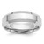 Platinum 5mm Polished Beveled Edge Wedding Band Size 8