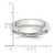 Platinum 5mm Polished Beveled Edge Wedding Band Size 8