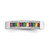 Prizma Sterling Silver Rhodium-plated Colorful Baguette and White CZ Ring - QR-C9CD63D6-7231