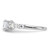 Pure Fire Sterling Silver Rhodium-plated Polished & CZ Ring