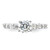 Pure Fire Sterling Silver Rhodium-plated Polished & CZ Ring