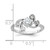 Pure Fire Sterling Silver Rhod-plated Fancy CZ Ring