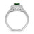 Pure Fire Sterling Silver Rhod-plated White & Green CZ Ring - QR-6E86E6B5-5235