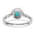 Pure Serenity 14k White Gold 1/5 carat Lab Grown Diamond VS/SI+ G+ and Lab Created Paraiba Ring - RM-4B8988CA-4756