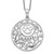 Sentimental Expressions Sterling Silver Rhodium-plated Antiqued Animal Friends-Dog 18in Necklace