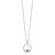 Sentimental Expressions Sterling Silver Rhodium-plated Antiqued Circle Remembrance Ash Holder 18 Inch Necklace
