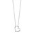 Sentimental Expressions Sterling Silver Rhodium-plated Antiqued CZ Love You Mom 18in Necklace