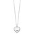Sentimental Expressions Sterling Silver Rhodium-plated Antiqued Gold-tone Accent Until We Meet Again Heart Ash Holder 18 Inch Necklace