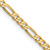 14K 26 inch 2.75mm Flat Figaro with Lobster Clasp Chain