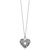 Sentimental Expressions Sterling Silver Rhodium-plated Antiqued Grieving Heart Ash Holder 18 Inch Necklace