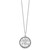 Sentimental Expressions Sterling Silver Rhodium-plated Antiqued Knitted Together By Love 18in Necklace