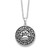 Sentimental Expressions Sterling Silver Rhodium-plated Antiqued Paw Ash Holder 18 Inch Necklace
