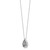 Sentimental Expressions Sterling Silver Rhodium-plated Antiqued Teardrop Ash Holder 18 Inch Necklace