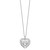 Sentimental Expressions Sterling Silver Rhodium-plated Antiqued With Me Always 18in Heart Necklace