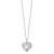 Sentimental Expressions Sterling Silver Rhodium-plated Close To My Heart 18in Necklace