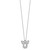 Sentimental Expressions Sterling Silver Rhodium-plated CZ Angel Of Comfort 18in. Necklace