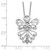 Sentimental Expressions Sterling Silver Rhodium-plated CZ Antiqued Angel, Heavenly Angel 18 Inch Necklace