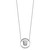 Sentimental Expressions Sterling Silver Rhodium-plated CZ Antiqued Mother and Daughter 18 Inch Necklace