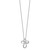 Sentimental Expressions Sterling Silver Rhodium-plated CZ Endless Hope 18in Cross Necklace