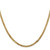 14K 26 inch 2.9mm Flat Beveled Curb with Lobster Clasp Chain