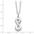 Sentimental Expressions Sterling Silver Rhodium-plated CZ Infinity Ash Holder 18 Inch Necklace