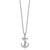 Sentimental Expressions Sterling Silver Rhodium-plated CZ My Mother My Anchor 18in Necklace