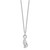 Sentimental Expressions Sterling Silver Rhodium-plated CZ Purrfect Love Cat 18in Necklace