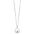Sentimental Expressions Sterling Silver Rhodium-plated Enameled Paw Print Ash Holder 18 Inch Necklace