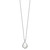 Sentimental Expressions Sterling Silver Rhodium-plated FW Cultured Pearl CZ Forever (Embrace) 18in Necklace