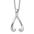 Sentimental Expressions Sterling Silver Rhodium-plated Polished I Wish You the Best 18in Necklace