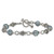Shey Couture Sterling Silver Antiqued 8-8.5mm Freshwater Cultured Black Pearl 8 inch Toggle Bracelet