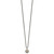 Shey Couture Sterling Silver Antiqued with 14K Accent 18 Inch Diamond Round Pendant Necklace