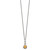 Shey Couture Sterling Silver Gold-tone Flash Gold-plated 18 Inch Antiqued Round Bezel Citrine Necklace