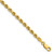 14K 26 inch 3.5mm Diamond-cut Rope with Lobster Clasp Chain
