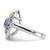 Shey Couture Sterling Silver Rhodium-plated with 14k Accent .78Amethyst / 1.0Pink Quartz / .06White Topaz Ring - QT-0A071455-5089