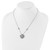 Shey Couture Sterling Silver Rhodium-plated with 14K Accent 18 Inch Diamond Vintage Heart Necklace