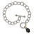 Shey Couture Sterling Silver Rhodium-plated with 14K Accent 7.5 Inch Black Onyx Toggle Bracelet