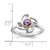 Shey Couture Sterling Silver Rhodium-plated with 14k Accent Amethyst and Pink Quartz Ring - QT-1EC1DAA2-4130