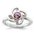 Shey Couture Sterling Silver Rhodium-plated with 14k Accent Amethyst and Pink Quartz Ring - QT-6FCD69DA-3223