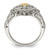 Shey Couture Sterling Silver Rhodium-plated with 14K Accent Diamond Ring - QT-778E12C8-7014
