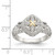 Shey Couture Sterling Silver Rhodium-plated with 14K Accent Diamond Ring - QT-A61113DA-6884