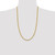 14K 26 inch 3.7mm Lightweight Flat Cuban with Lobster Clasp Chain