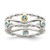 Shey Couture Sterling Silver Rhodium-plated with 14K Accent Light Swiss Blue Topaz Ring - QT-8D288150-1369