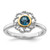 Shey Couture Sterling Silver Rhodium-plated with 14k Accent London Blue Topaz Ring - QT-781AEBF7-2563