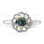 Shey Couture Sterling Silver Rhodium-plated with 14k Accent London Blue Topaz Ring - QT-781AEBF7-2563