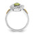 Shey Couture Sterling Silver Rhodium-plated with 14k Accent Peridot Ring - QT-C301AAF9-7811