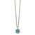 Shey Couture Sterling Silver with 14K Accent 18 Inch Antiqued Blue Topaz Necklace